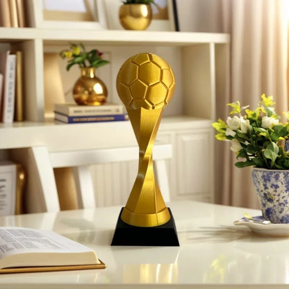 Football Trophy Statue - Soccer Cup Trophy Figure with / Suitable for Competitions Desktop decorative ornaments