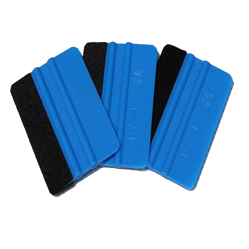 1-4 Pcs Car Film Scraper Vinyl Wrap Film Card Squeegee Auto Foil Wrapping Suede Felt Scraper Car Styling Sticker Accessories