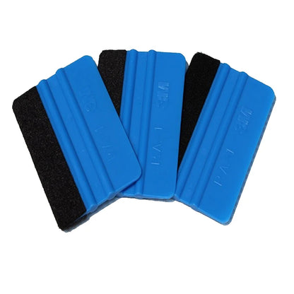 1-4 Pcs Car Film Scraper Vinyl Wrap Film Card Squeegee Auto Foil Wrapping Suede Felt Scraper Car Styling Sticker Accessories