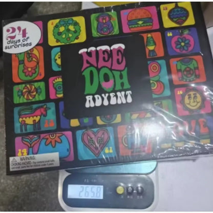 Needoh's new Christmas countdown calendar in 2026, treasure hunt, New Year's surprise, blind box toy party and holiday gift.