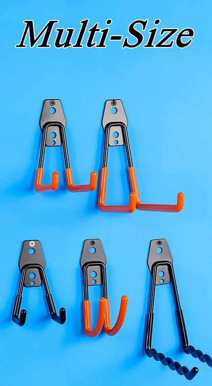 Garage Storage Utility Hooks,Garage Garden Tool Organizer,Hanging Utility Wall Mount Hooks,Heavy Duty Tool Storage Organizer