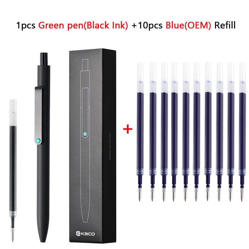 KACO 0.5mm MIDOT Gel Ink Pens, Quick-drying Press Smooth Writing Pen, High Volume for Taking Exams Grading Homework Doing Pap