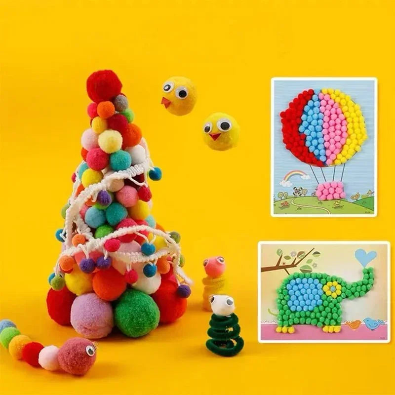 Mini Fluffy Soft Pom Poms Pompoms Ball,Handmade Craft Toys,Wedding Christmas Decor,DIY Sewing Supplies,8mm,10mm,15mm,20mm,30m