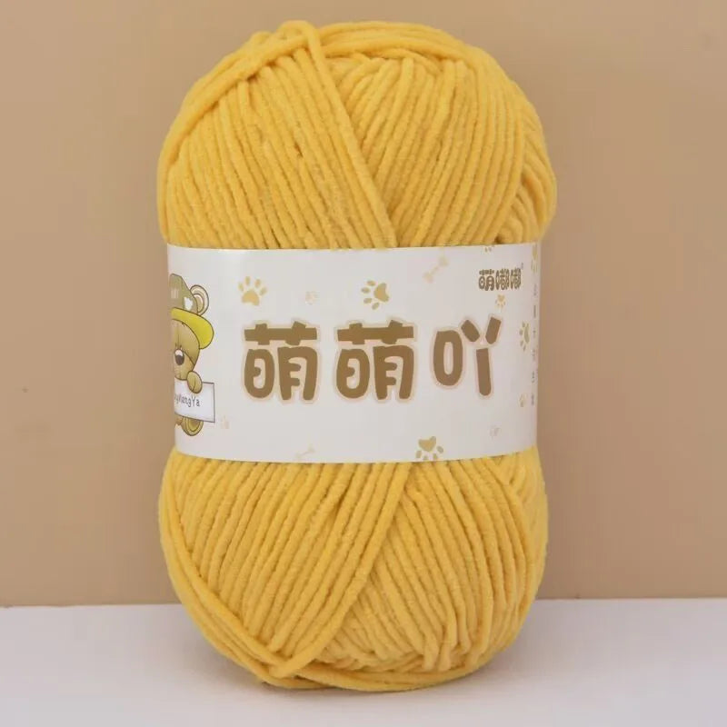 Fluffy Chenille Yarn for Crocheting doll thread Soft Bulky Velvet Yarn for Knitting Crochet Crafts Amigurumi Matte Chenille Y