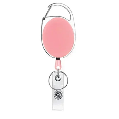 Transparent Cards Slots ID Tag Badge Holder with Badge Reel Cards Storage Organizer Employee Pass Work Card Case Sleeve - Pin