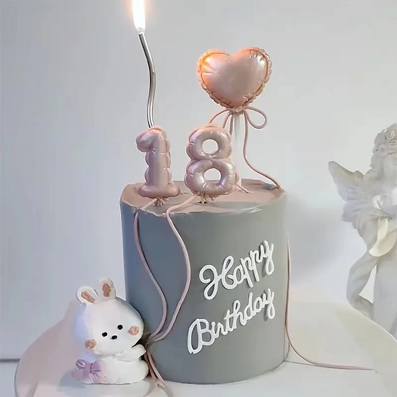 1PCS/2PCS DIY Number Fondant Cake Decorating Silicone Mould Lollipop Chocolate Baking Tool Resin Clay Handmade Gift Making Mo