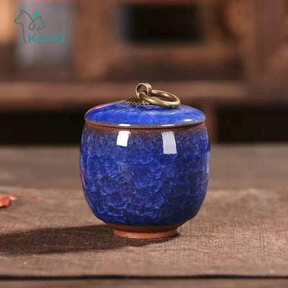 Ceramics Ash Urn Sealed Cremation Funeral Ashes Keepsake Small Animals Pet Dog Cat Memorial Suitable Home Fireplaces Burial -