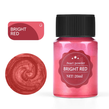 20ml Pearlescent Mica Powder Epoxy Resin Pigment Kits Dye Pearl Pigment Natural Mica Mineral Powder DIY Jewelry Crafts Candle