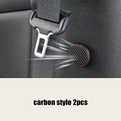 2Pcs Magnetic Car Seat Belt Holder Fixing Clip Pu Leather Seatbelt Limiter Stopper For Safety Belt Clip Prevent Falling - car