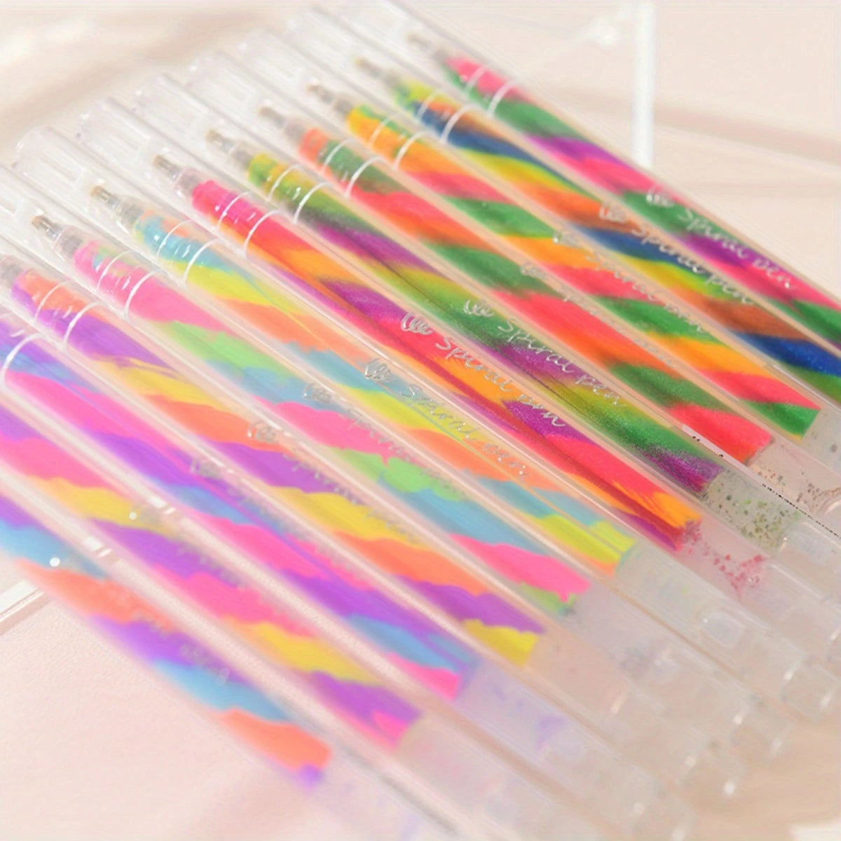 6pcs Glitter Gel Highlighter Pens Set - 1.2mm Vibrant Colors, Smooth Writing, Perfect for Journals, DIY Crafts, Greeting Card