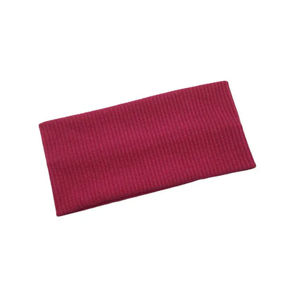Women Solid Color Knitting Headband Elastic Vintage Yoga Sports Hairbands Gym Outdoor Sweat Absorbing Headwrap Hair Accessori