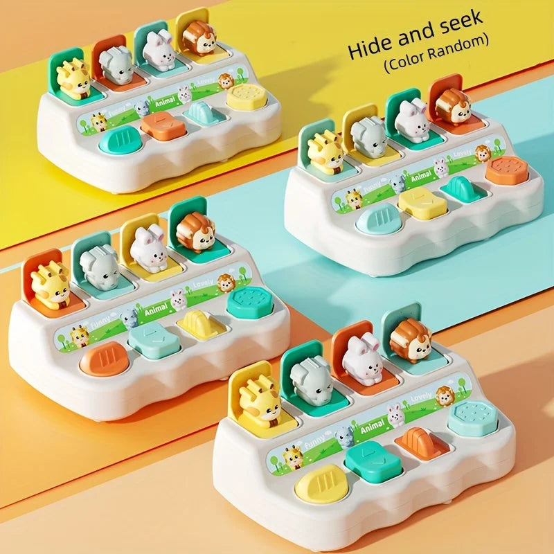 Montessori Pop up Animal Toys and Learning Boxes - Enhance Logic and Motor Skills, Suitable for Children's Birthday Gifts