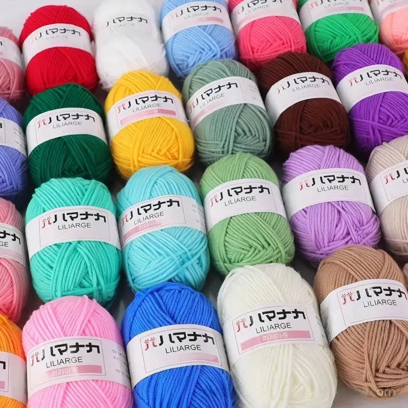DIY Baby Milk Sweet Soft Cotton Knitting Wool Yarn Thick Fiber Velvet Yarn Hand Knitting Wool Crochet Yarn for DIY Sweater