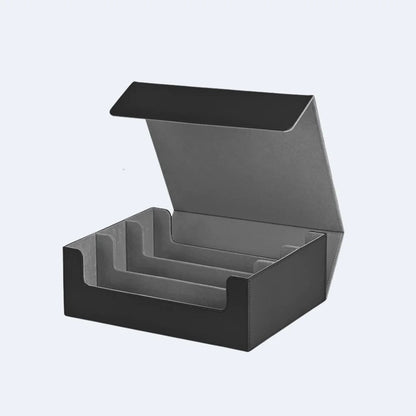 Trading Card Storage Box, Holds 1800+ Sleeved Cards, Magnetic Closure PU Leather Card Case for MTG, PTCG, YGO, Sports Cards -