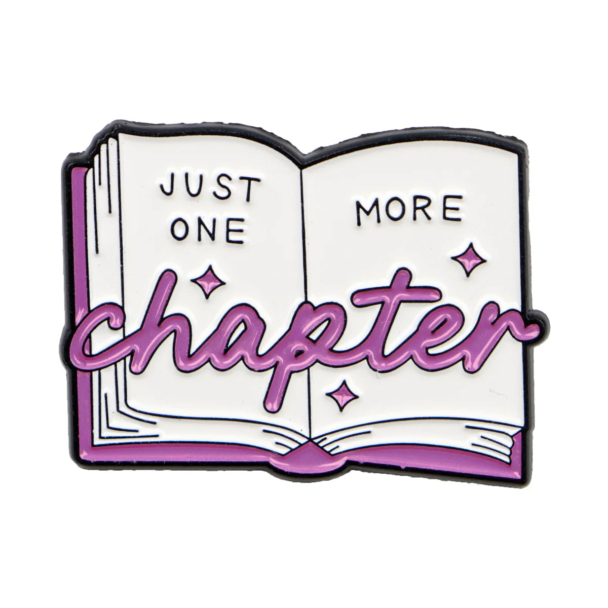 Book Lover Enamel Pin Cute Reading Themed Brooch "Just One More Chapter" Lapel Pins for Backpacks Bookworm Gift - 10
