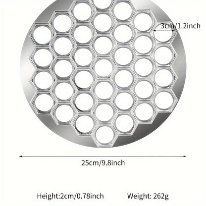 Aluminum Dumpling Maker Tool | 37-Hole Ravioli Press for Homemade Pasta & Meat Fillings | Multi-Use Pastry Mold Kitchen Gadge