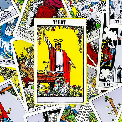 Tarot Cards A 78PCS Tarot Deck English Version Prediction Divination Board Game, Halloween and Christmas Gifts