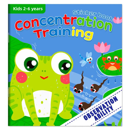 Montessori Toys Cartoon Sticker Books Focus on Potential Development Education Sticker Toys for Children 3-6Y - Observation A