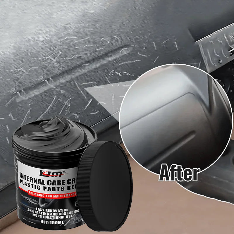 NEW Car Bumper Repair Paste - Restores Artificial Leather with Plastic, Enhances Black Effect, Car Polishing with Refurb Coat