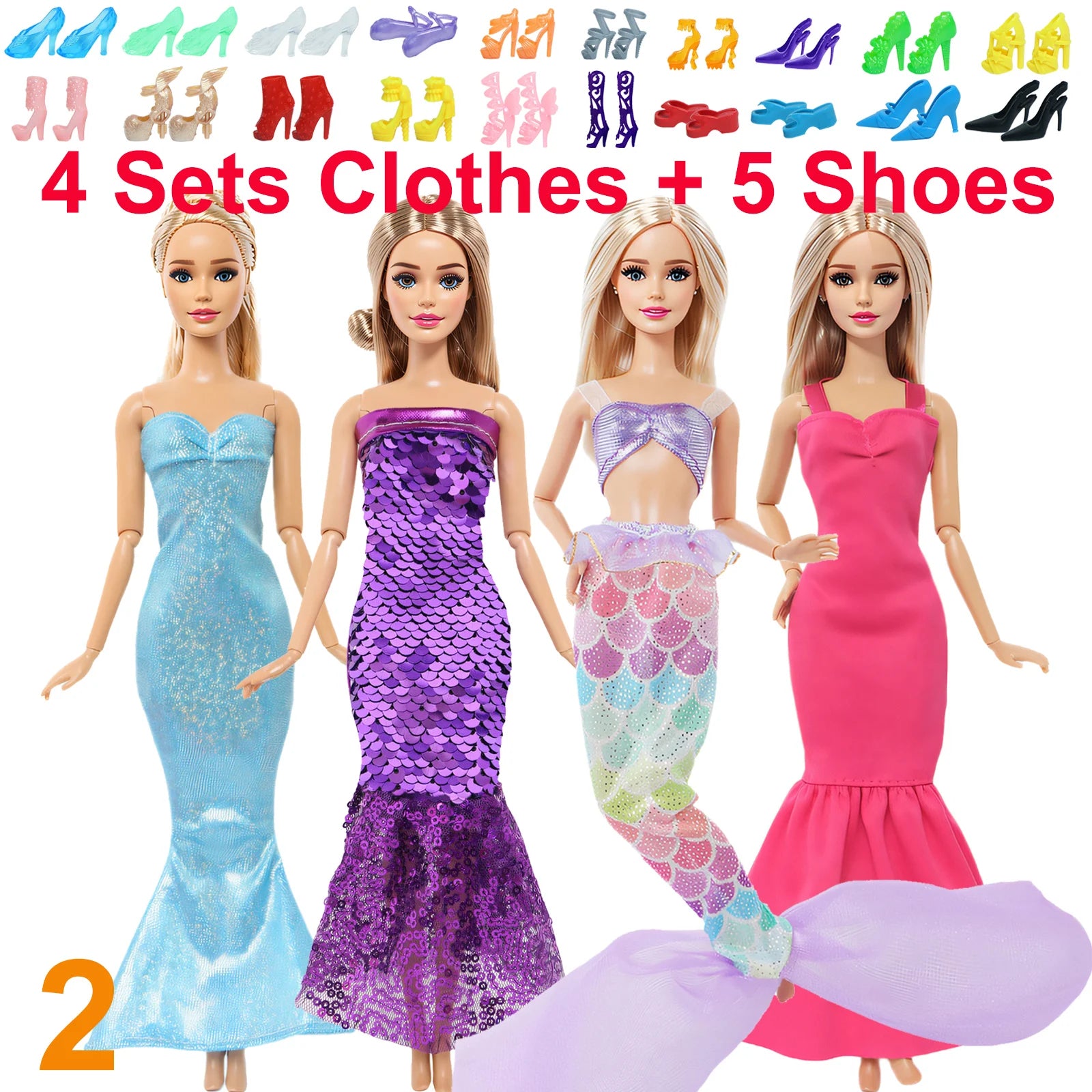 10 Pcs/Set Fashion Outfits 30cm Doll Shirt Pants Dress Shoes 11.5 Inch Doll Clothes Dollhouse 11.8" 1/6 Doll Accessories Toy 