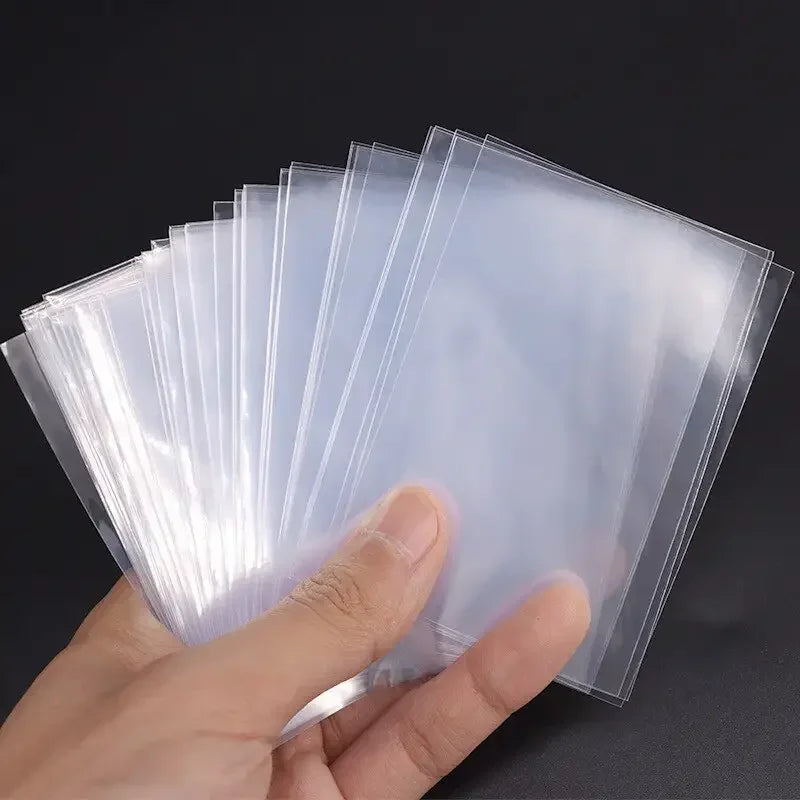 300/100Pcs 66*91mm Card Sleeves Collect Cards Storage Toy For Italian Brainrot Trading Card Clear Film Card Holder Protectors