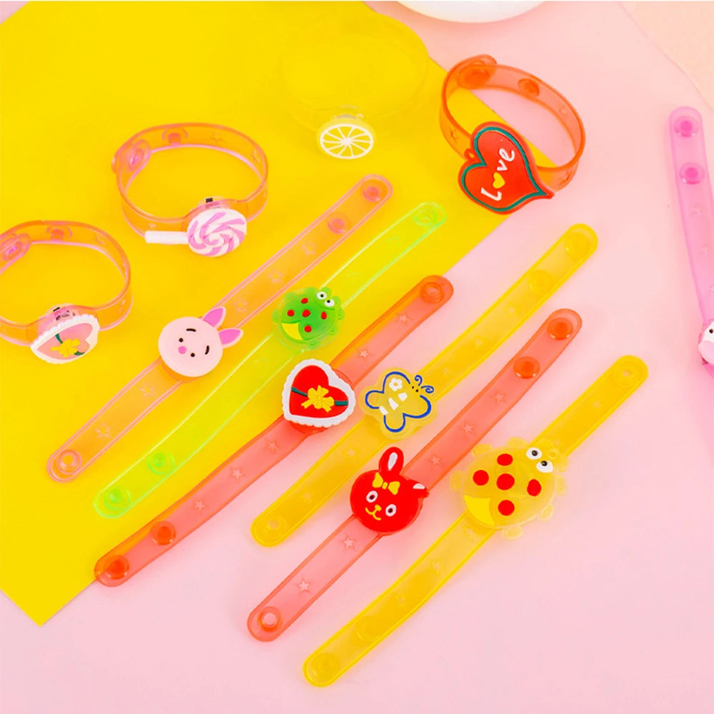 12/24 Pcs LED Luminous Fun Watch for Kids Birthday Party Baby Shower Gift Pinata Filler Halloween Carnival Christmas Gift Rew