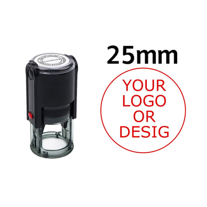 Custom Self-Inking Stamp 25/30/40/50mm Round Logo Design P Personalized Press-type Inking Stamp for Wedding Invitation Envelo
