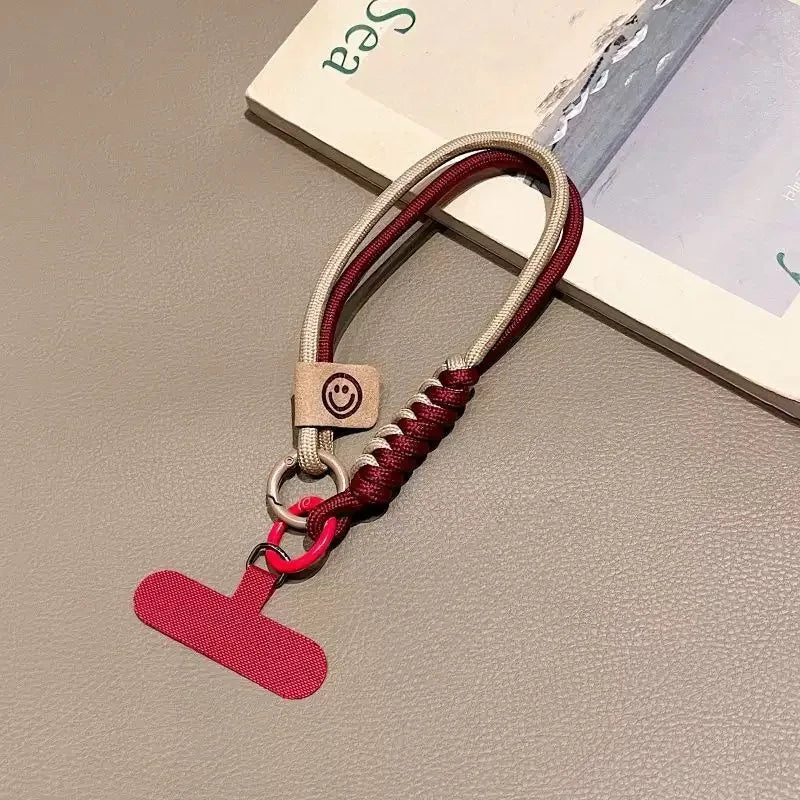Mobile Phone Lanyard Luxury Braided Wrist Mobile Phone Lanyard Hand-held Pendant Anti-fall Multifunctional Wristband - 1
