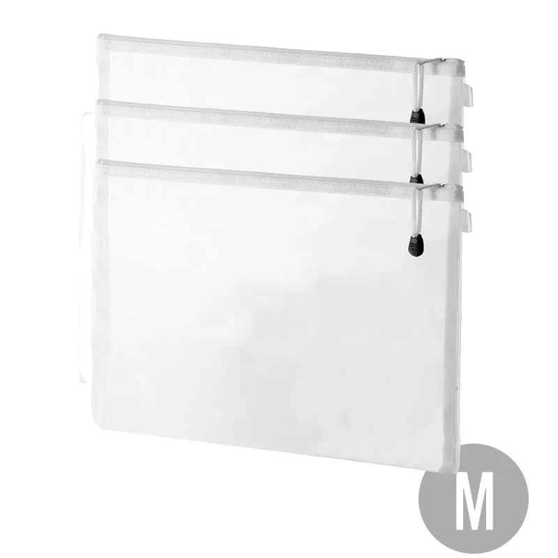 Mesh Zipper File Bag Toy storage bag building block puzzle sub-package bag children zipper transparent finishing storage box 