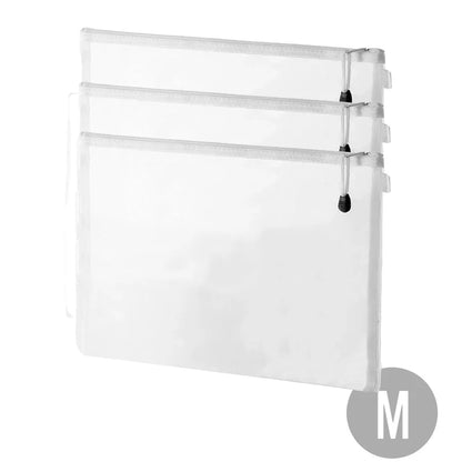 Mesh Zipper File Bag Toy storage bag building block puzzle sub-package bag children zipper transparent finishing storage box
