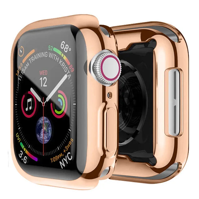 Screen Protector for Apple Watch Ultra 3 2 49 41 44 40 45 46 42mm TPU Bumper Cover Case for iWatch Series 11 10 9 8 7 SE 6 5 