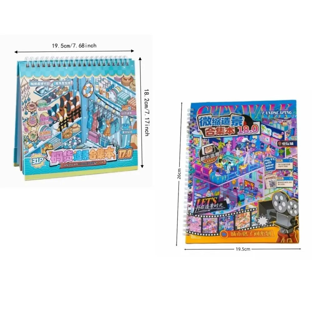 Store Code Goods Store Code Goods Series Sticker PET Material Stacking Sticker 3D Scene Sticker Scene Collection 3D Design
