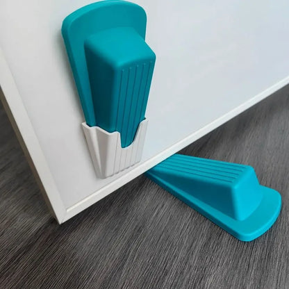 1Pcs Safety Silicone Door Stop Stoppers Block Wedge Doorstops Door Stopper Home Office Door Rear Retainer Anti-collision Stop