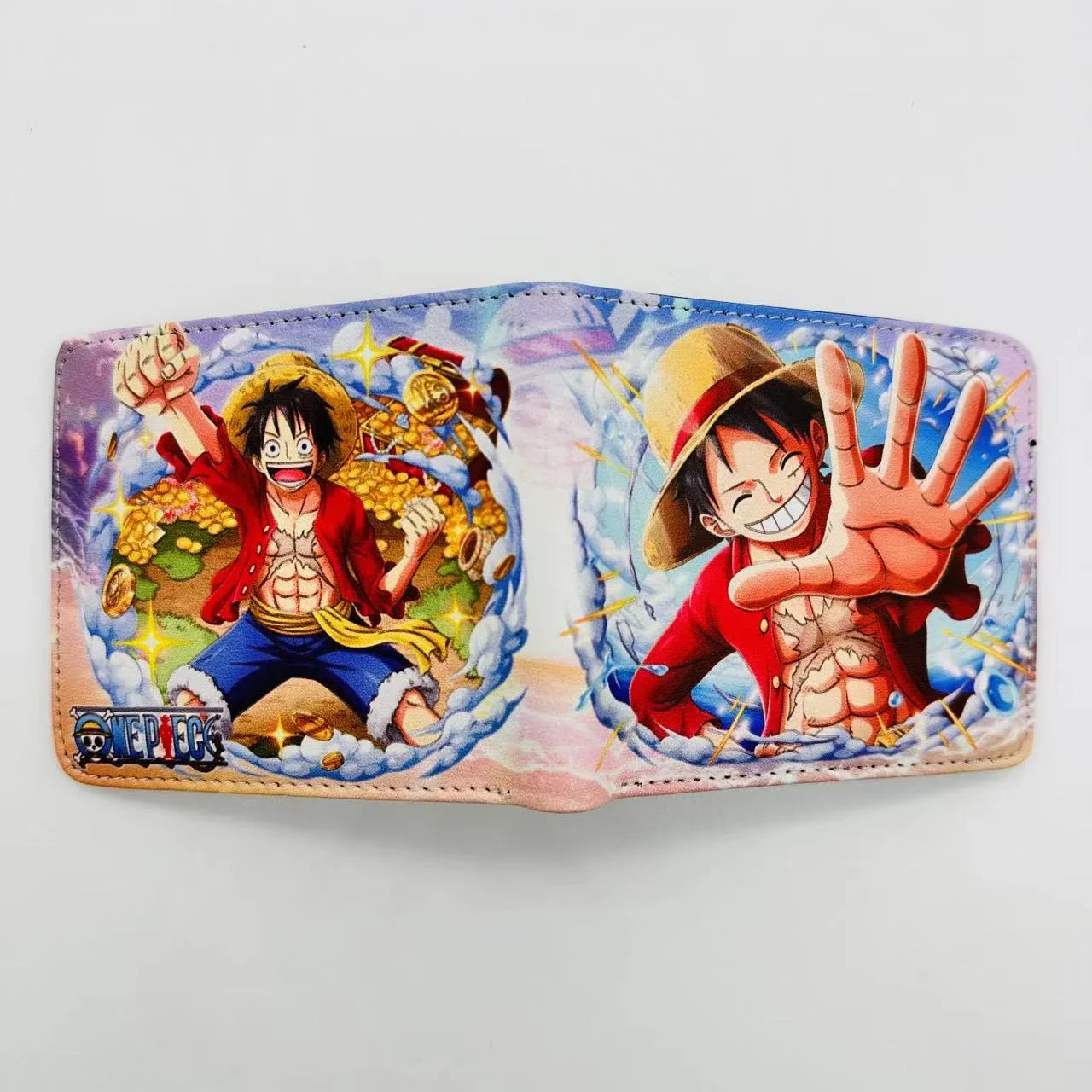 Anime One Piece Monkey D Luffy Roronoa Zoro Stylish and Simple Foldable Wallet Student Coin Purse Cute Things for Girls - 17