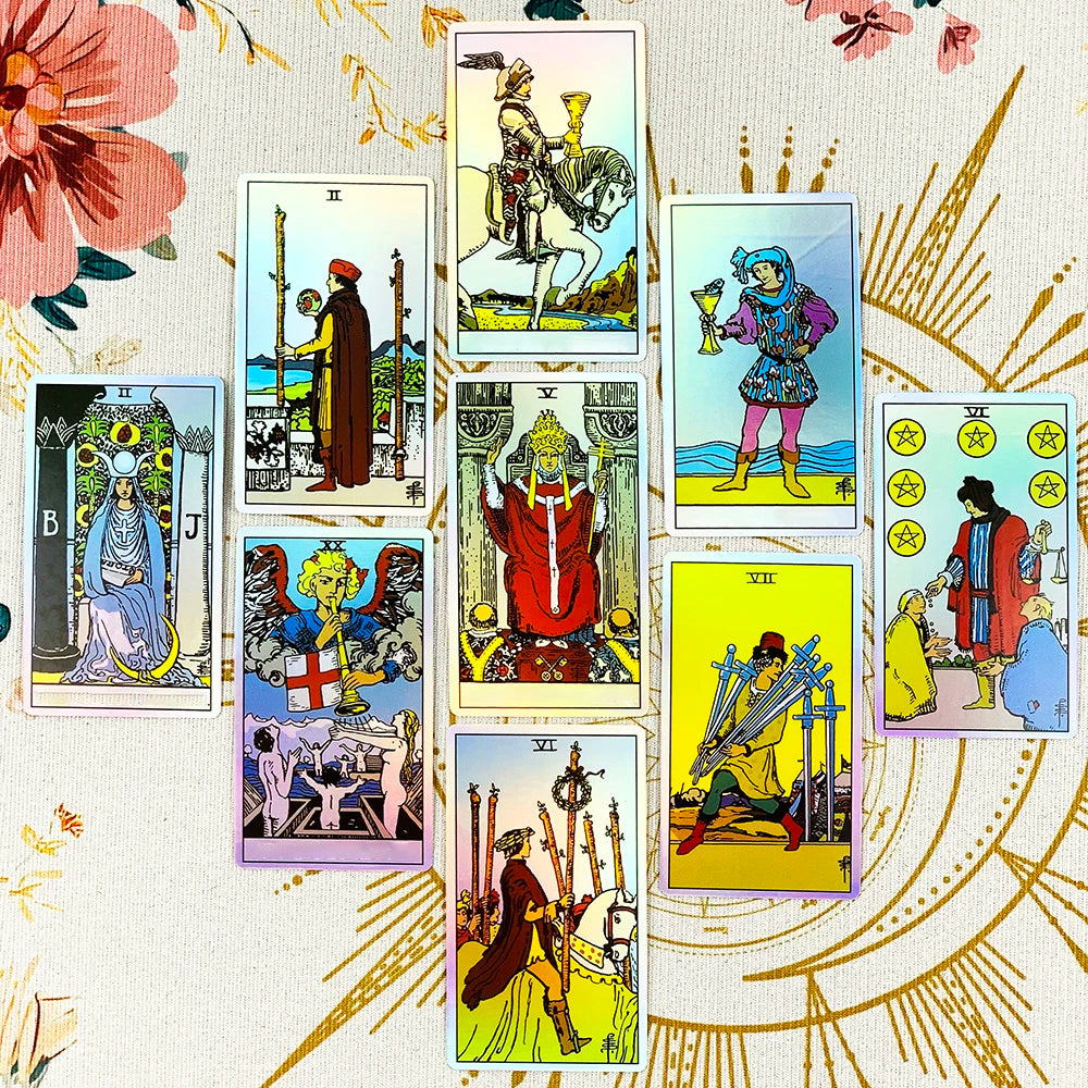 Tarot Oracle 78pcs Specially Designed Cards Family Entertainment Fate Divination Card Game ,Holiday Games, Christmas Gifts