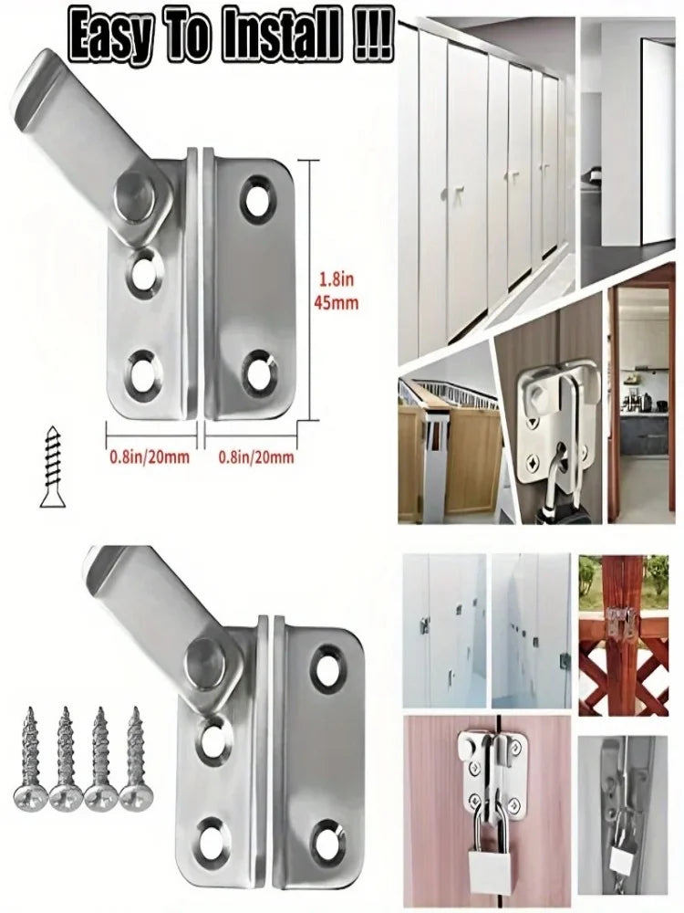 1pc Flip Latch Gate Latches Slide Bolt Latch Safety Door Lock Catch For Barn Cabinet Pet Cage Garden Bathroom Garage Window S