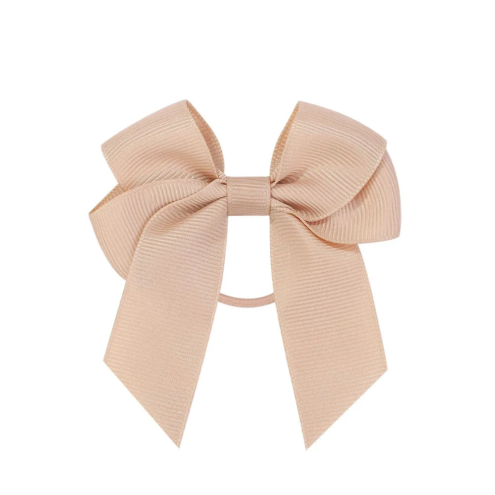 3.15inches Solid Color Hair Ribbon Hair Band for Girls Toddler Cheer Up Bows Head Rope Kids Headwear Ponytail Hair Accessorie