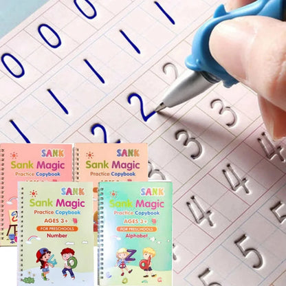 Magical Tracing Workbook Educational Montessori Books for Children Pen Control Training Reusable Calligraphy Copybook for Kid