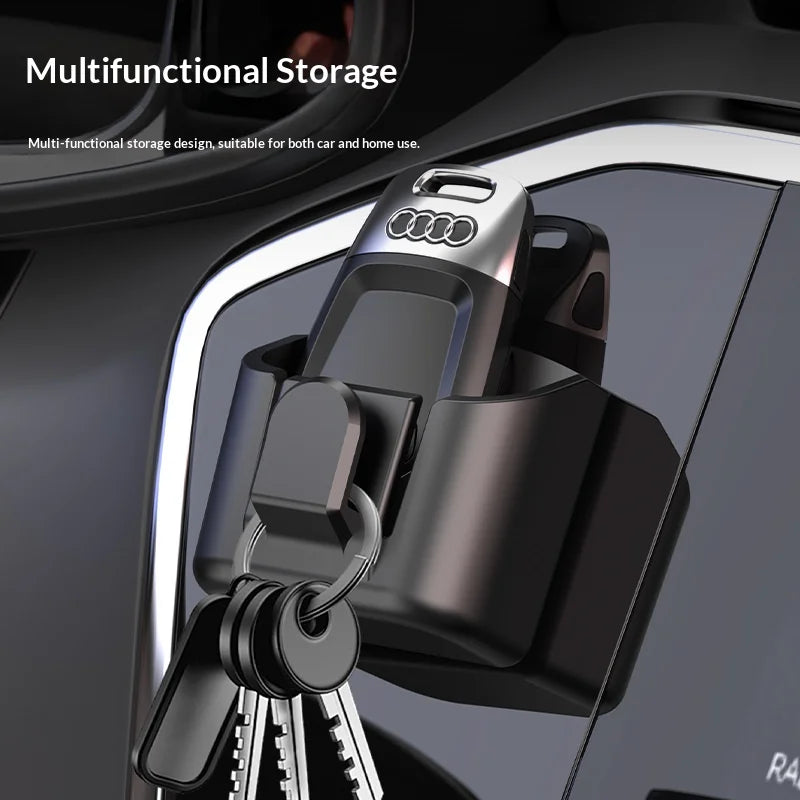 Car Key Storage Box Storage Box for Vehicle Supplies Dashboard Central Control Console Highspeed Toll Card Storage Box Card S