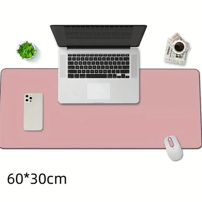 1 Pcs Large Size 600*300mm Office Desk Protector Mat PU Leather Waterproof Mouse Pad Desktop Keyboard Desk Pad Gaming Mousepa