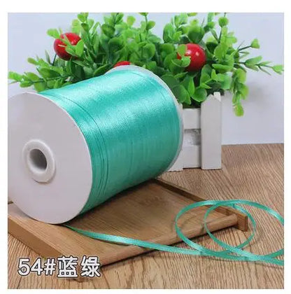 New (10meters/lot) 3mm Satin Ribbons For Craft Sewing Fabric Christmas Wedding Supplies Party Decoration Gift Wrap DIY Handma