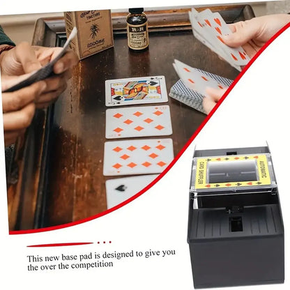 Automatic Poker Card Shuffler Board Games Battery Operated Playing Cards for Shuffle 2 Deck Automatic Hand Crank Home Card Ga