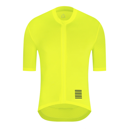 YKYWBIKE Men's Cycling Jersey Short Sleeve Summer Bicycle Jersey Road Bike Shirt Cycling Clothing Breathable Pro Team - Yello