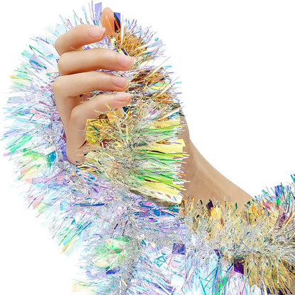 2m Gorgeous Colorful Foil Madder Christmas Tree Garland Birthday Party Wedding Decor Thanksgiving Home Decoration Supplies