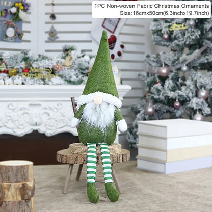 Santa Claus Doll Chirstmas Decorations Home 2025 Decor Table Elk Doll Christmas Ornaments Xmas Navidad Gifts Happy New Year 2