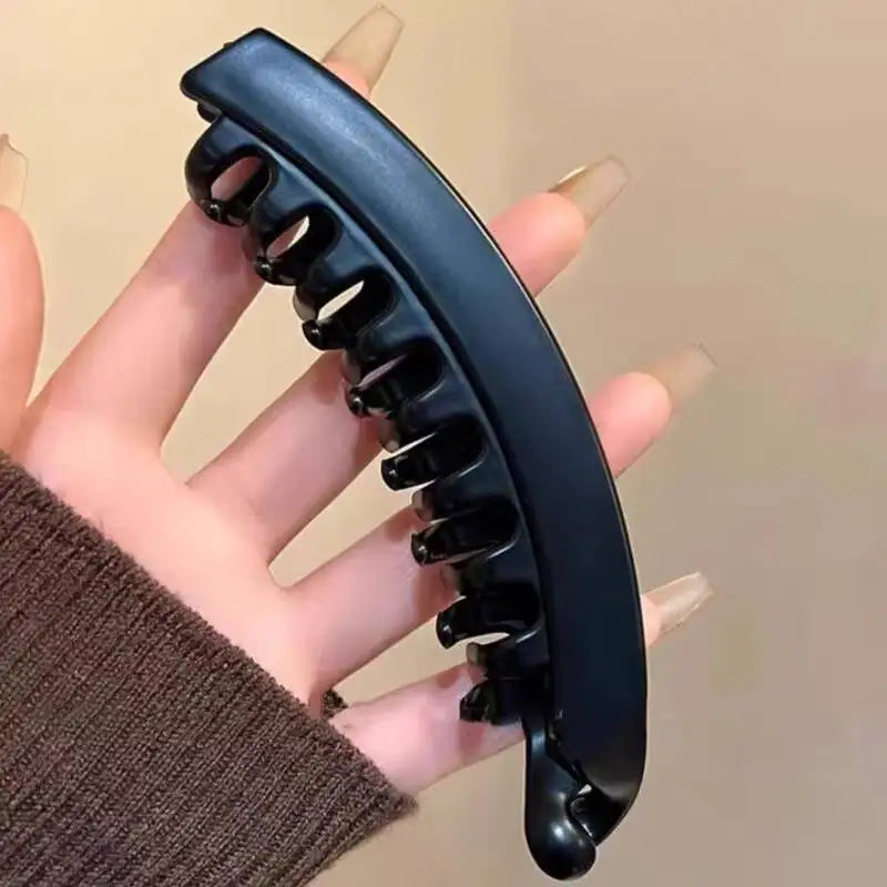 Tortoiseshell Banana Hair Clip Fish Shaped Hairpin For Women Hair Accessories Hairgrips Twist Clamp Ponytail Barrettes Headwe