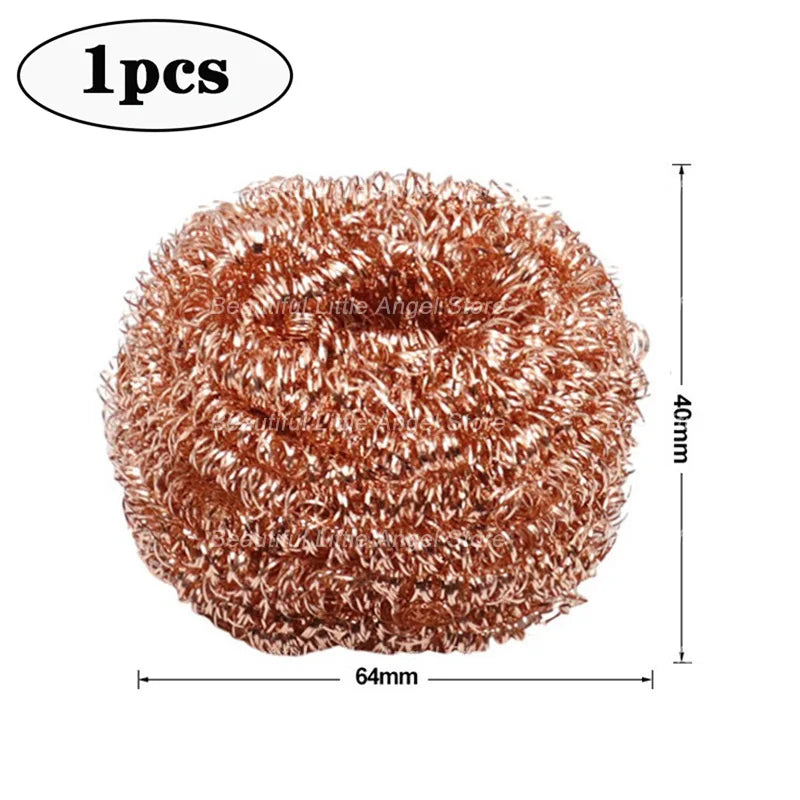 Desoldering Cleaning Ball Soldering Iron Mesh Filter Cleaning Nozzle Tip Copper Wire Cleaner Ball Metal Dross Box Clean Ball 
