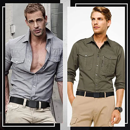 Military Automatic Buckle Nylon Belt Outdoor Hunting Multifunctional Tactical Canvas Belt Men Belt