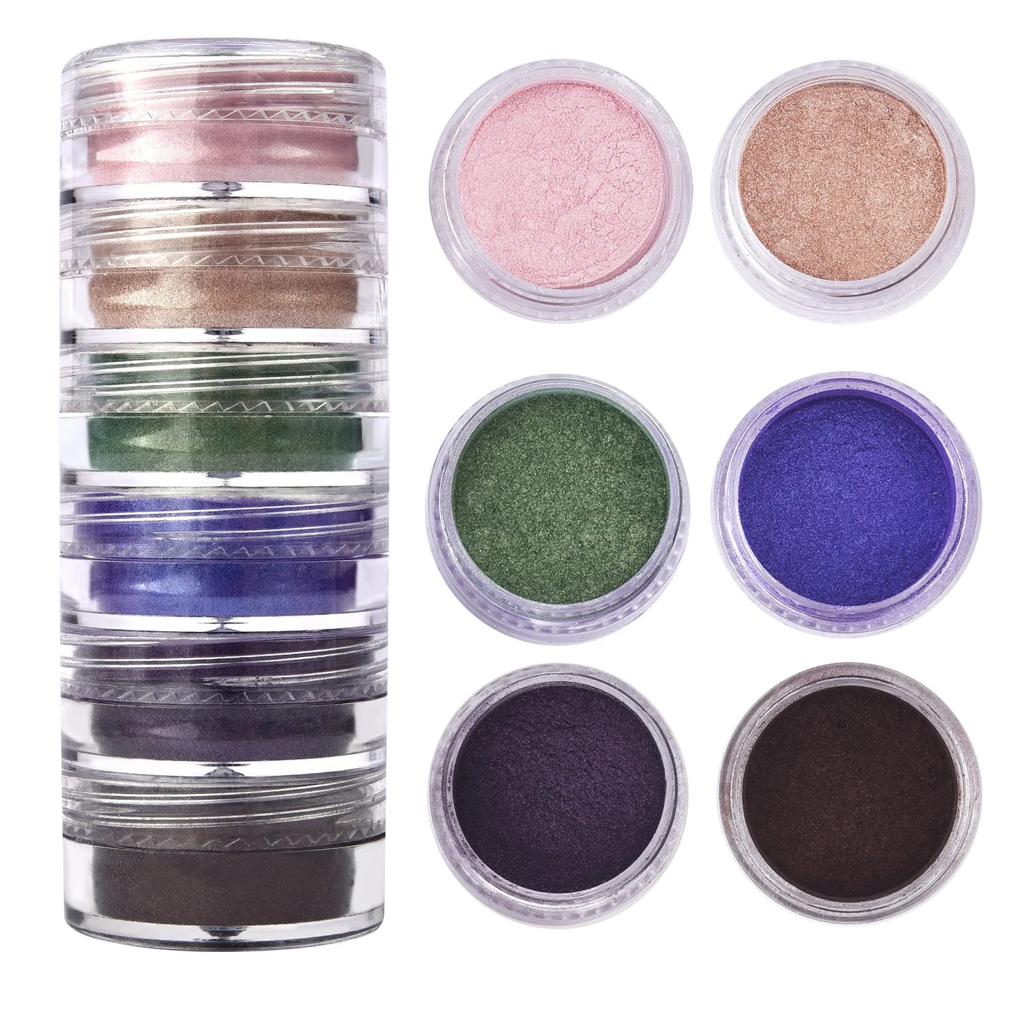 6 Colors/Set Pearl Powder Pigment DIY Epoxy Resin Mold Colorant Dye Mineral Powder Epoxy Resin Dye Pearl Pigment Glitter Craf