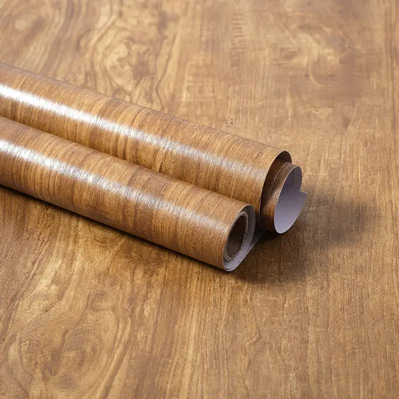 Wood Grain DIY Sticker PVC Self Adhesive Waterproof Wallpapers Renovation Furnitures Wall Stickers Home Decor Sticky Paper De